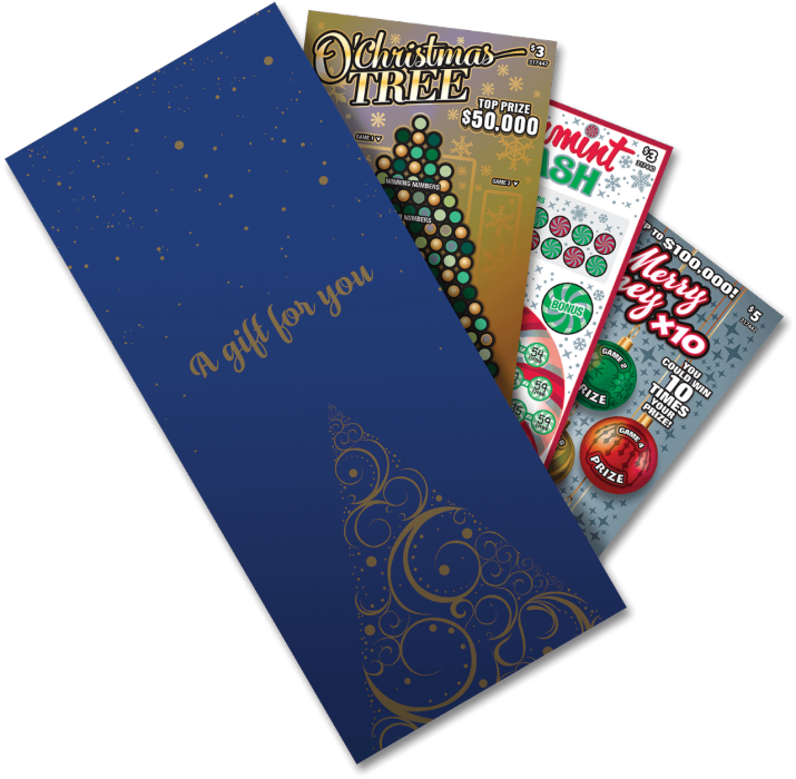 Holiday Lottery Tickets Gift Envelope PNG Image