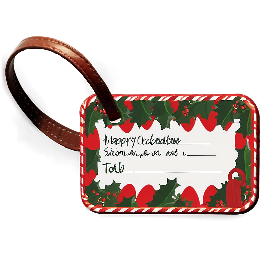 Holiday Luggage Tag Png Xhm PNG Image