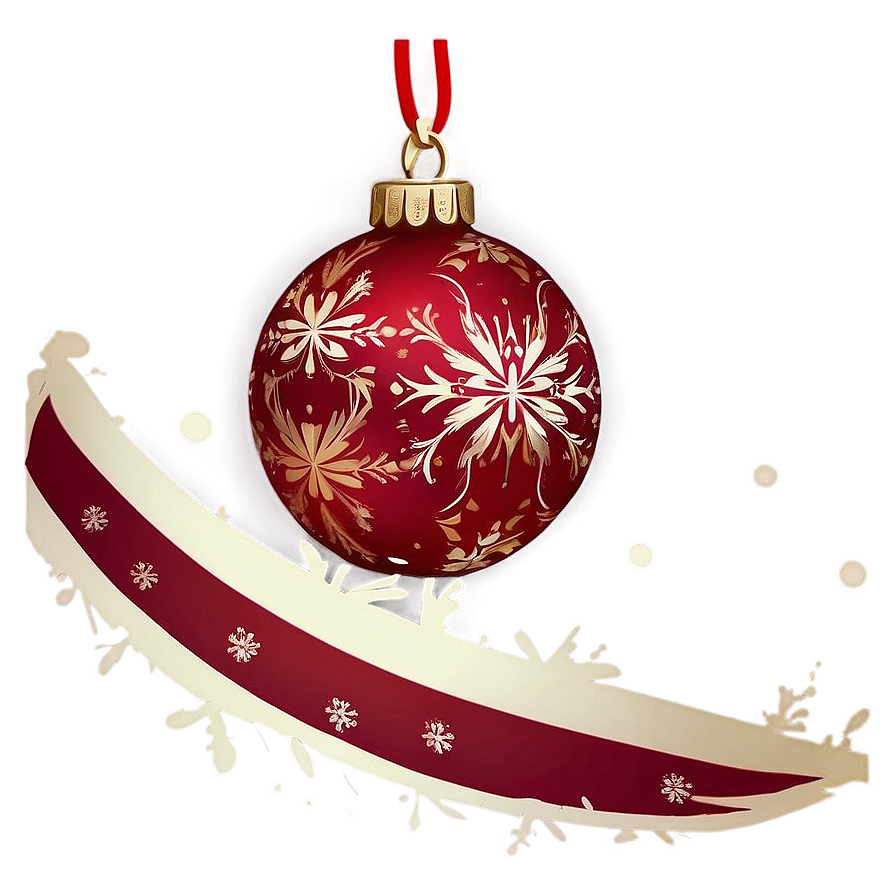 Holiday Red Ornament Png 3 PNG Image