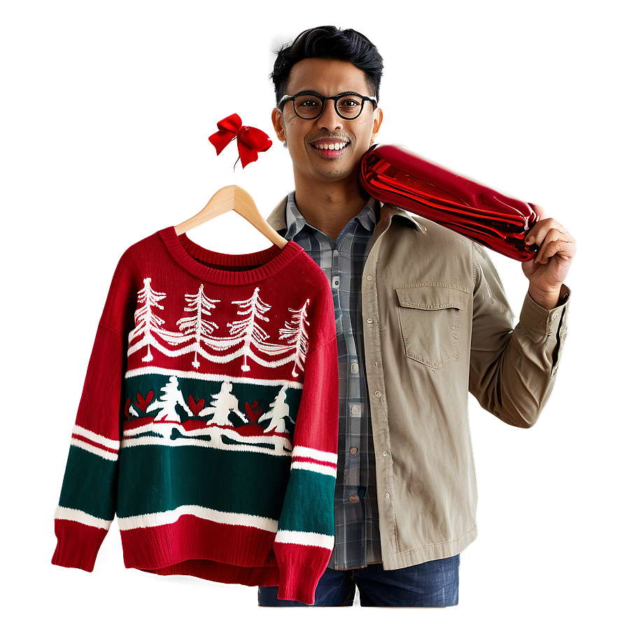 Holiday Red Sweater Png Ouk60 PNG Image