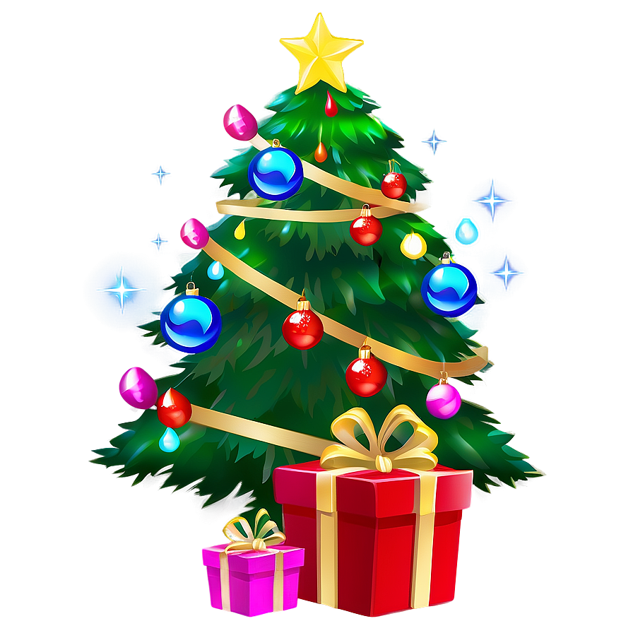 Holiday Season Cartoon Tree Png Lwm PNG Image