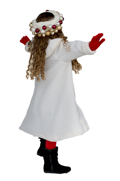 Holiday Season Festive Child Costume PNG Image