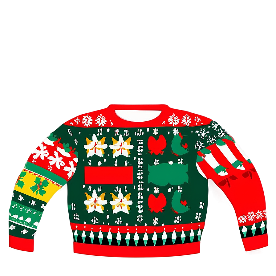 Holiday-themed Ugly Sweater Png Wgu PNG Image