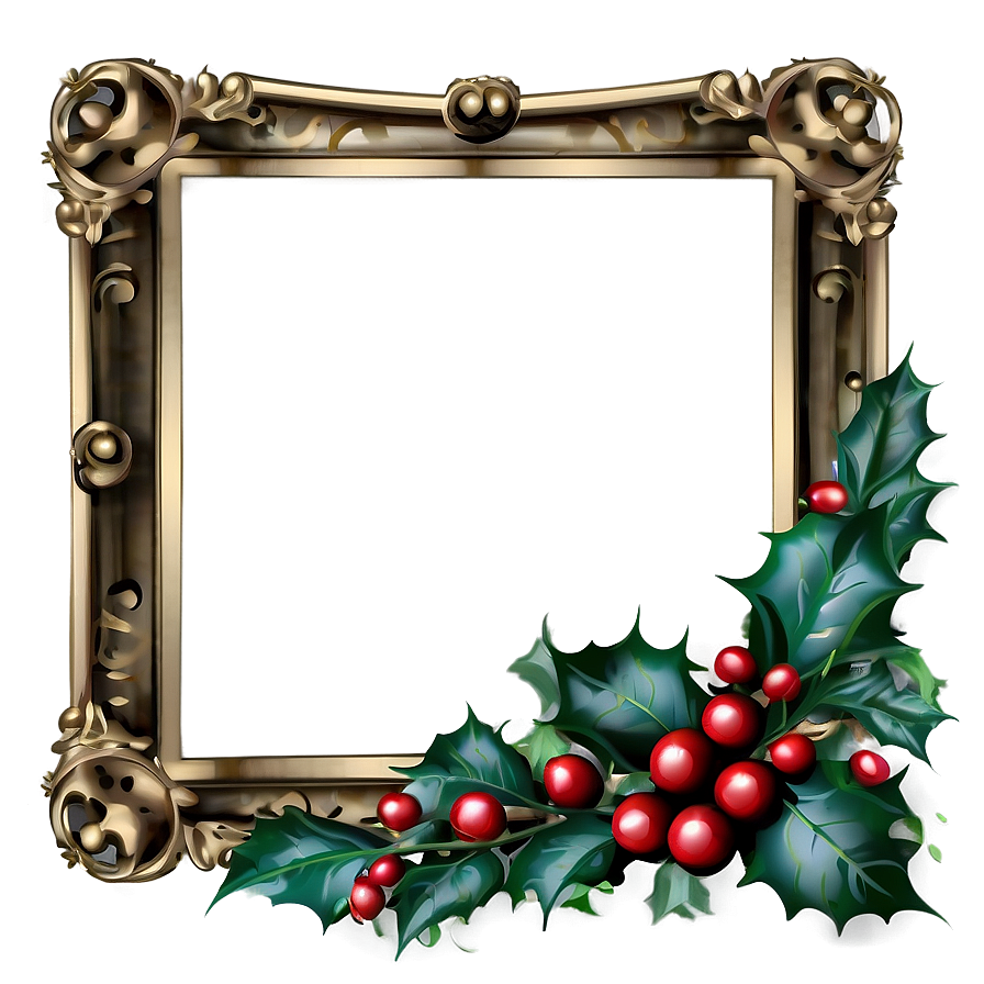 Holly Frame Png Fag53 PNG Image