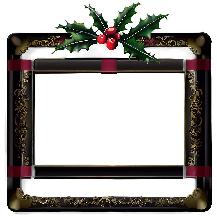 Holly Frame Png Pue61 PNG Image