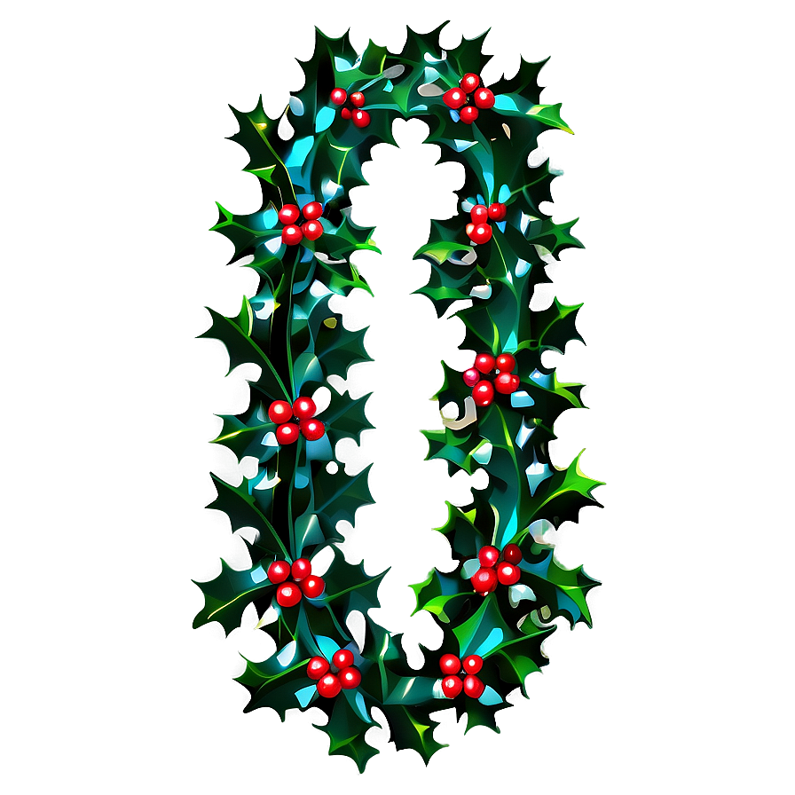 Holly Garland Png Afp PNG Image