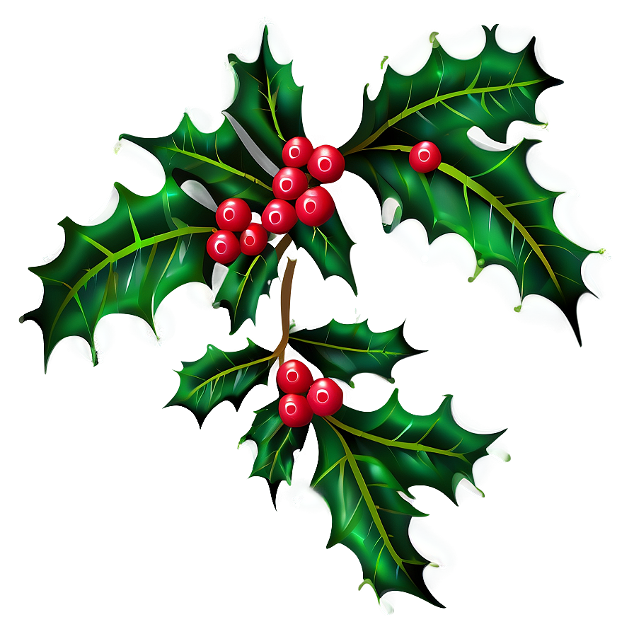 Holly Pattern Png 05252024 PNG Image