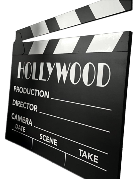 Hollywood Clapperboard3 D PNG Image