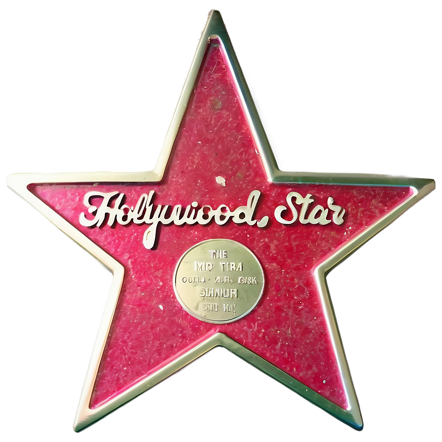 Hollywood Star Plaque Png 33 PNG Image