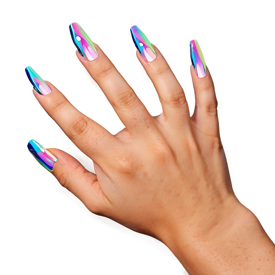 Holographic Fake Nails Png Mpw85 PNG Image