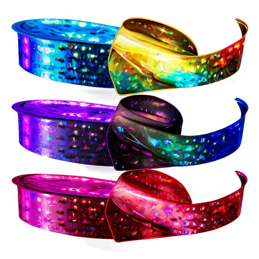 Holographic Ribbon Shine Png Htd99 PNG Image