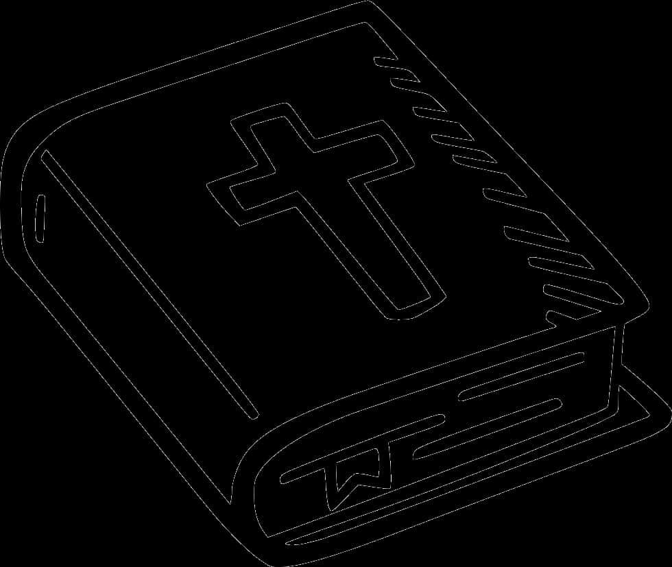 Holy Bible Outline PNG Image