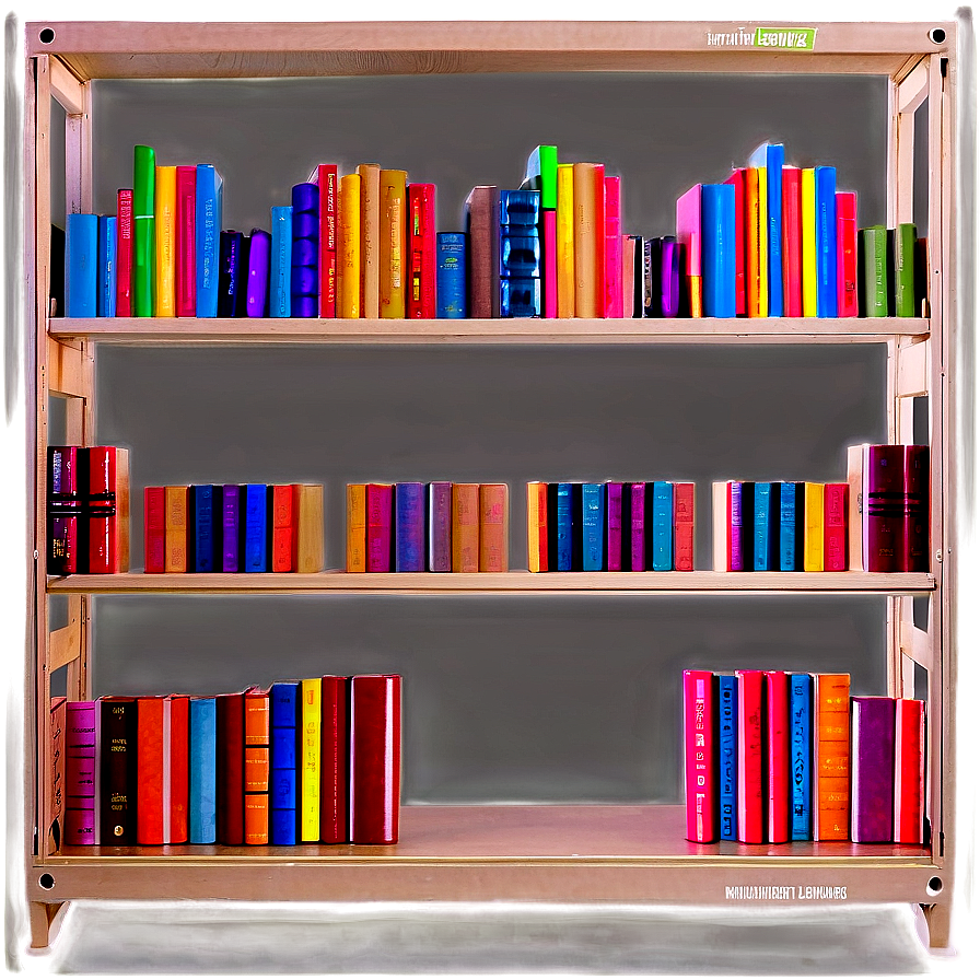 Home Library Shelf Books Png Akr43 PNG Image