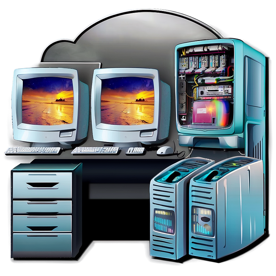 Home Office Pc Png Tsl PNG Image