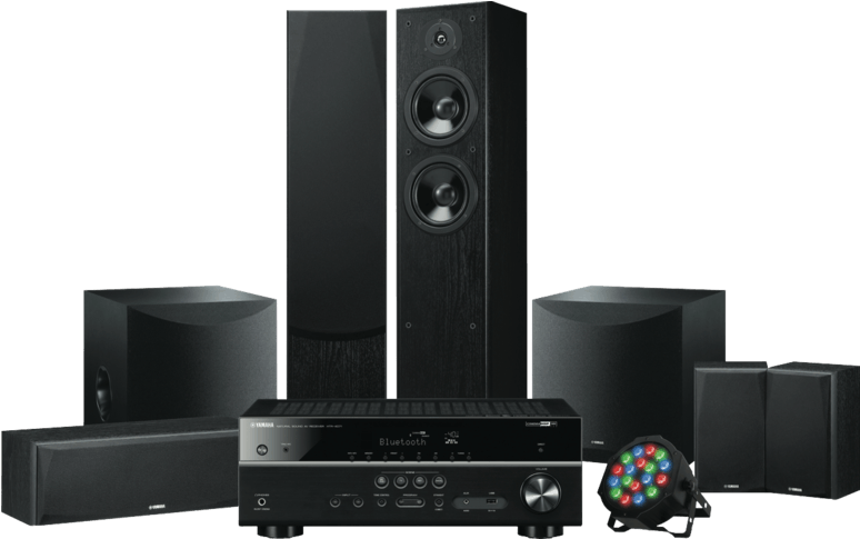 Home Theater System Components PNG Image