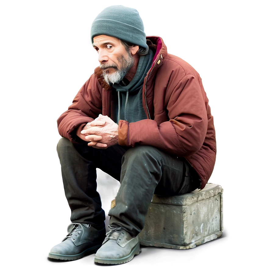 Homeless Man Cartoon Png Ekc PNG Image