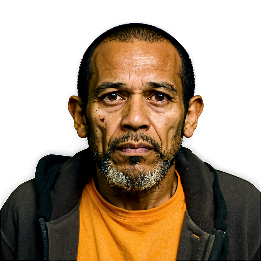 Homeless Man Portrait Png Hyh PNG Image