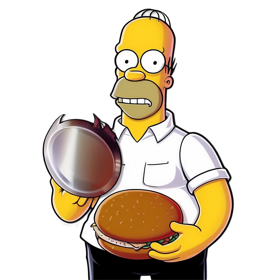 Homer Simpson Barbecue King Png Hme PNG Image