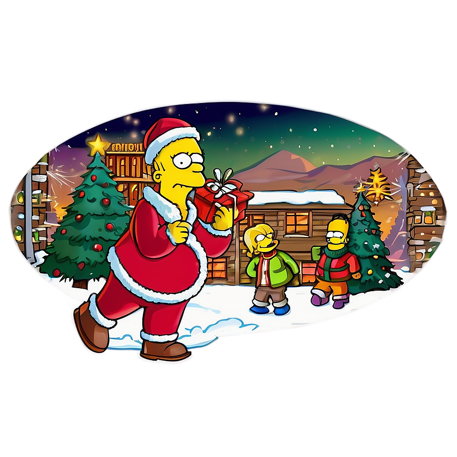 Homer Simpson Christmas Cheer Png 81 PNG Image