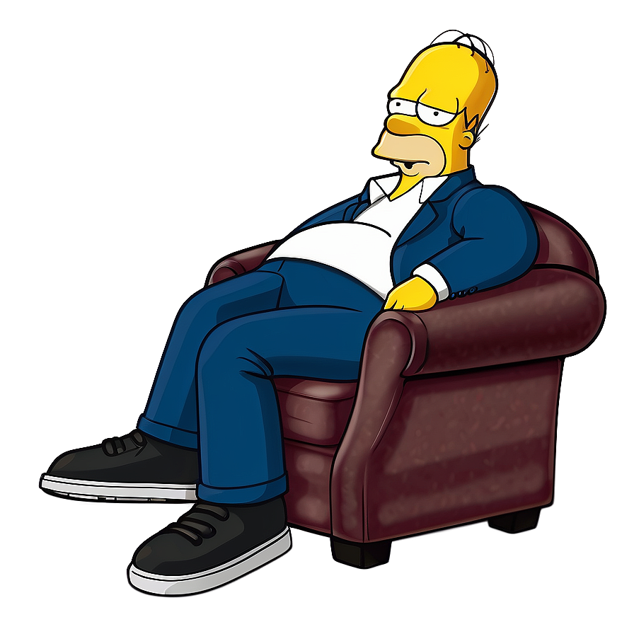 Homer Simpson Couch Potato Png Txl PNG Image