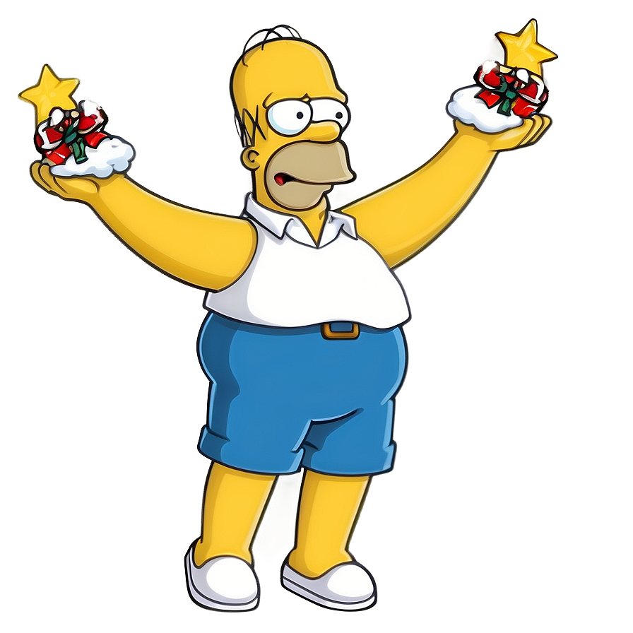 Homer Simpson Holiday Spirit Png 45 PNG Image