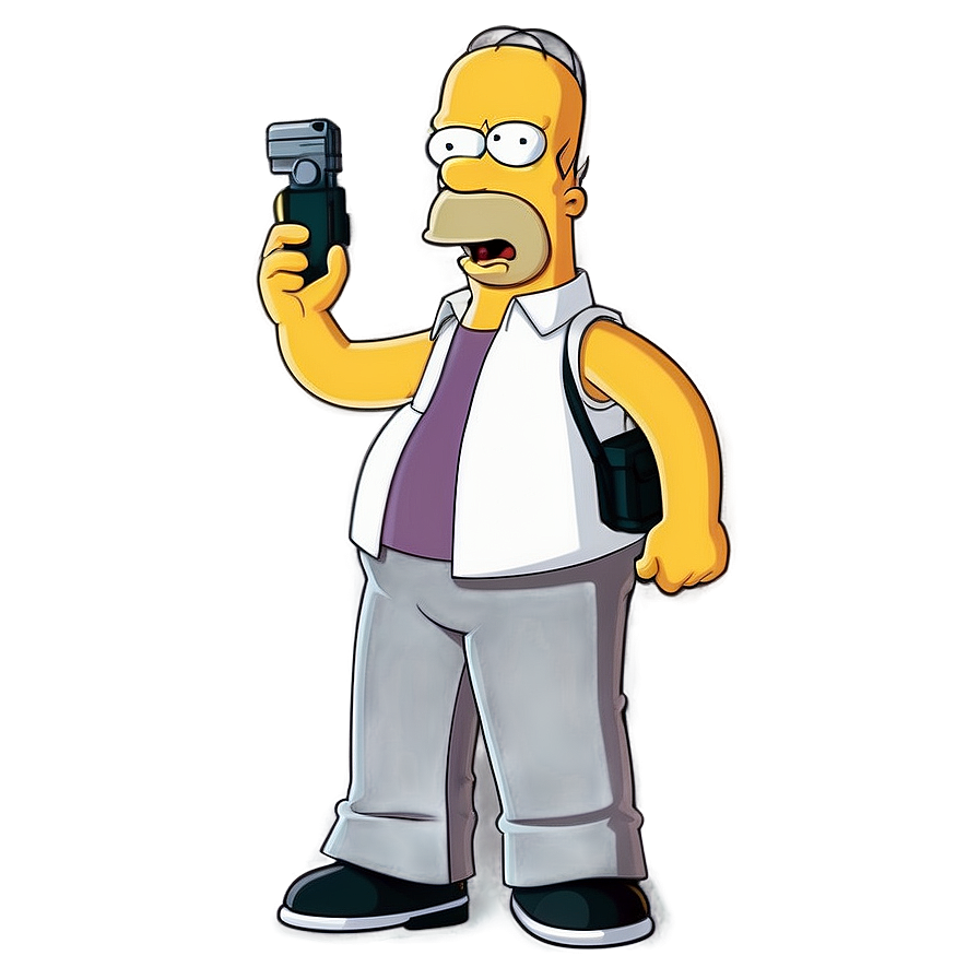 Homer Simpson Iconic Look Png 76 PNG Image