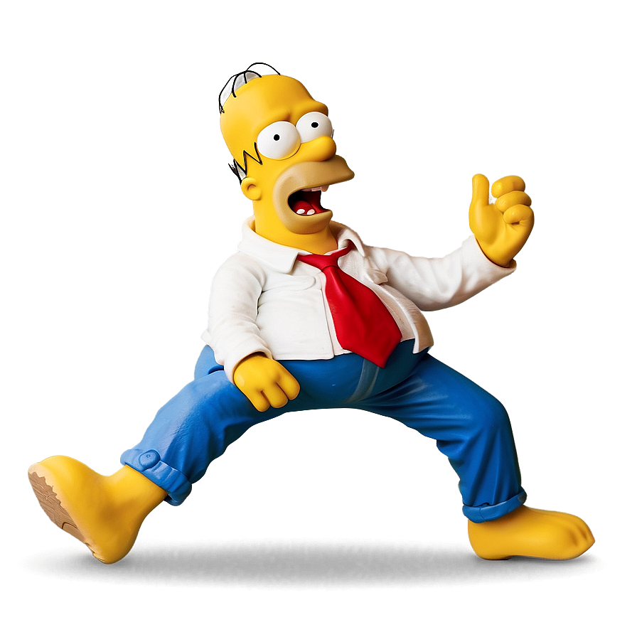 Homer Simpson Joyful Dance Png 05212024 PNG Image