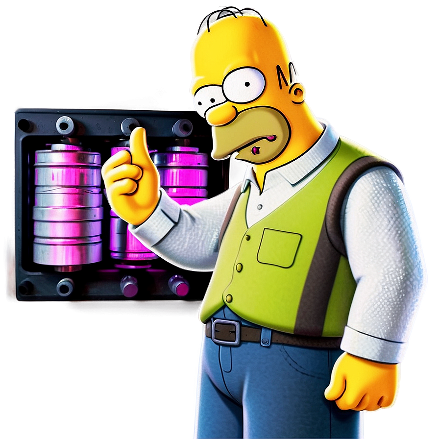 Homer Simpson Nuclear Power Plant Worker Png Ixl95 PNG Image