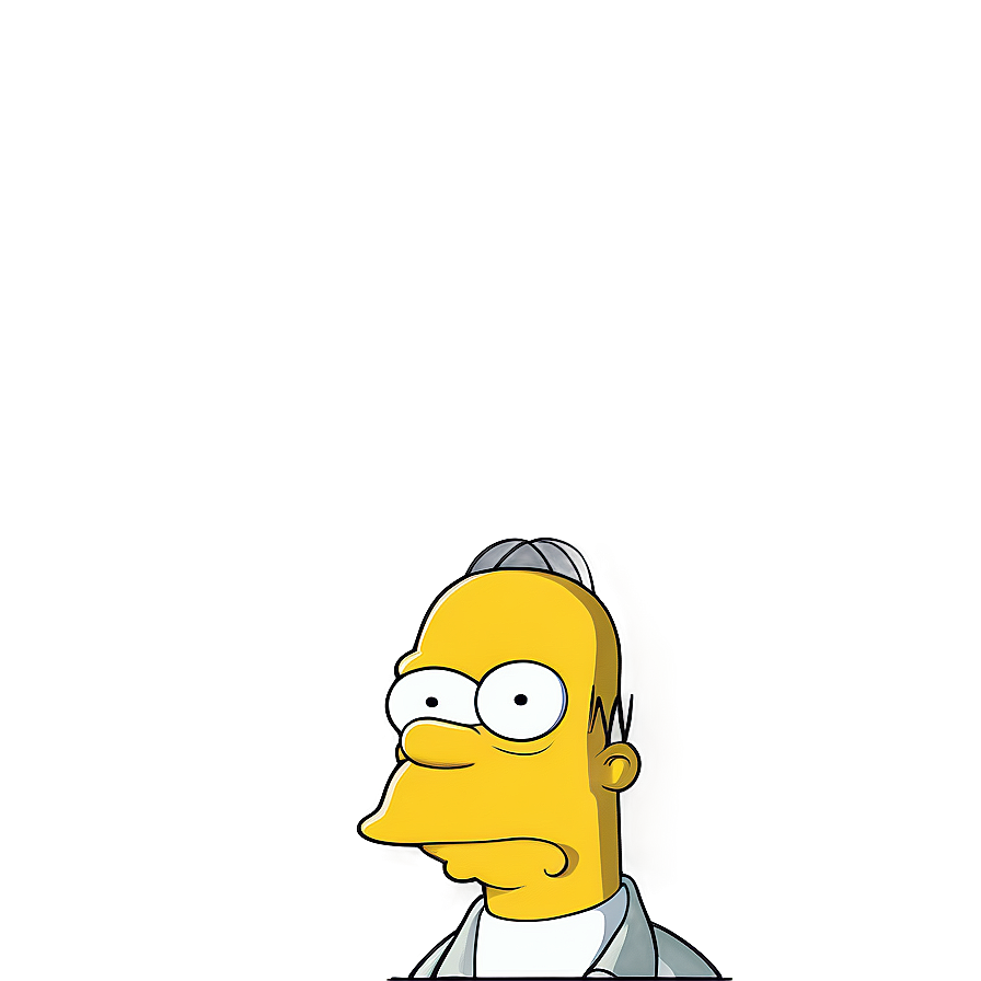 Homer Simpson Smiling Face Png Mev31 PNG Image