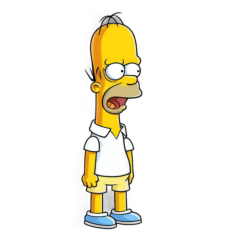 Homer Simpson Smiling Face Png Nyf98 PNG Image