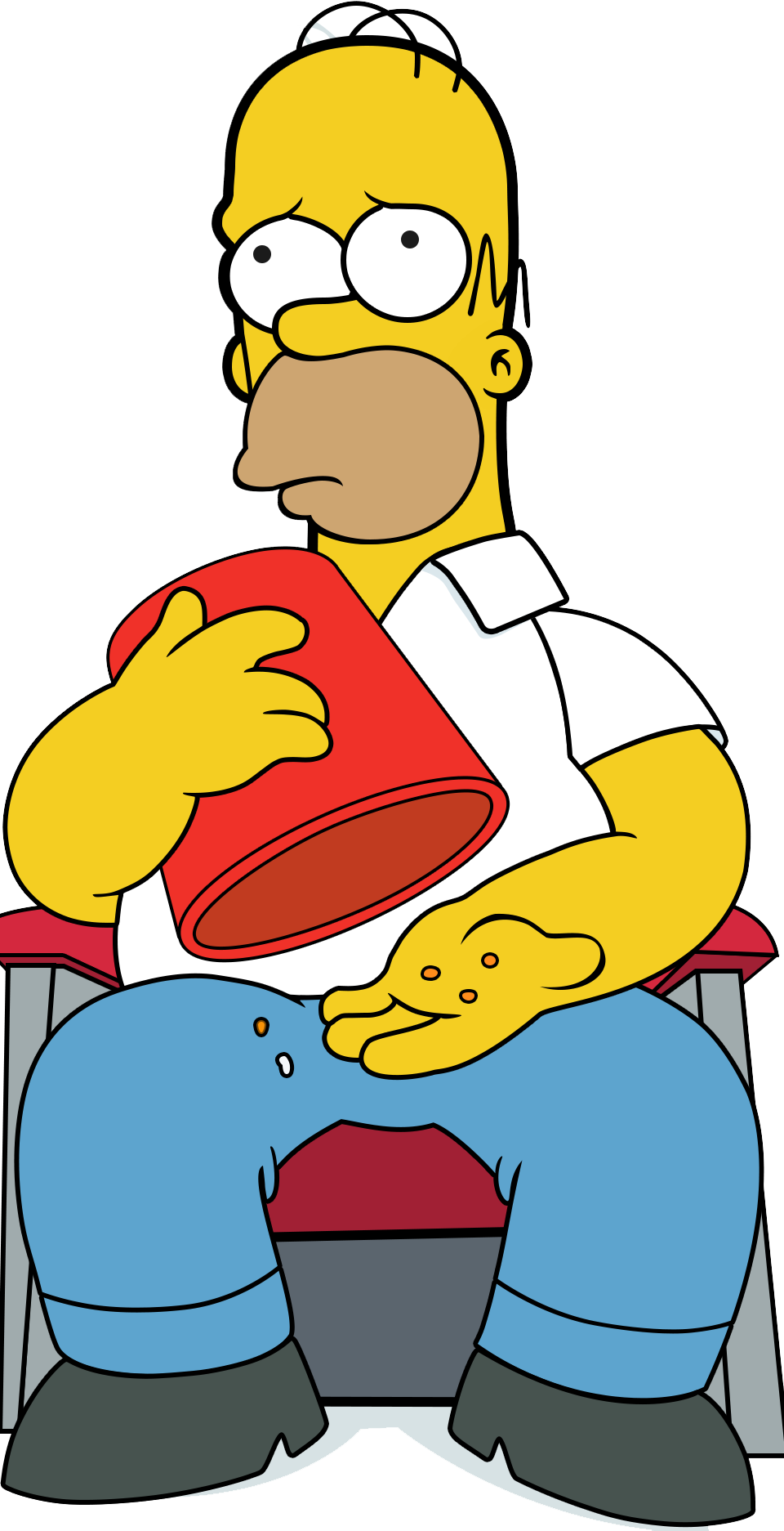 Homer Simpson Snacking Fail PNG Image