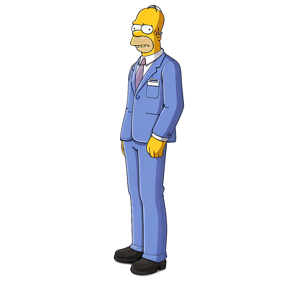 Homer Simpson Work Uniform Png 05212024 PNG Image