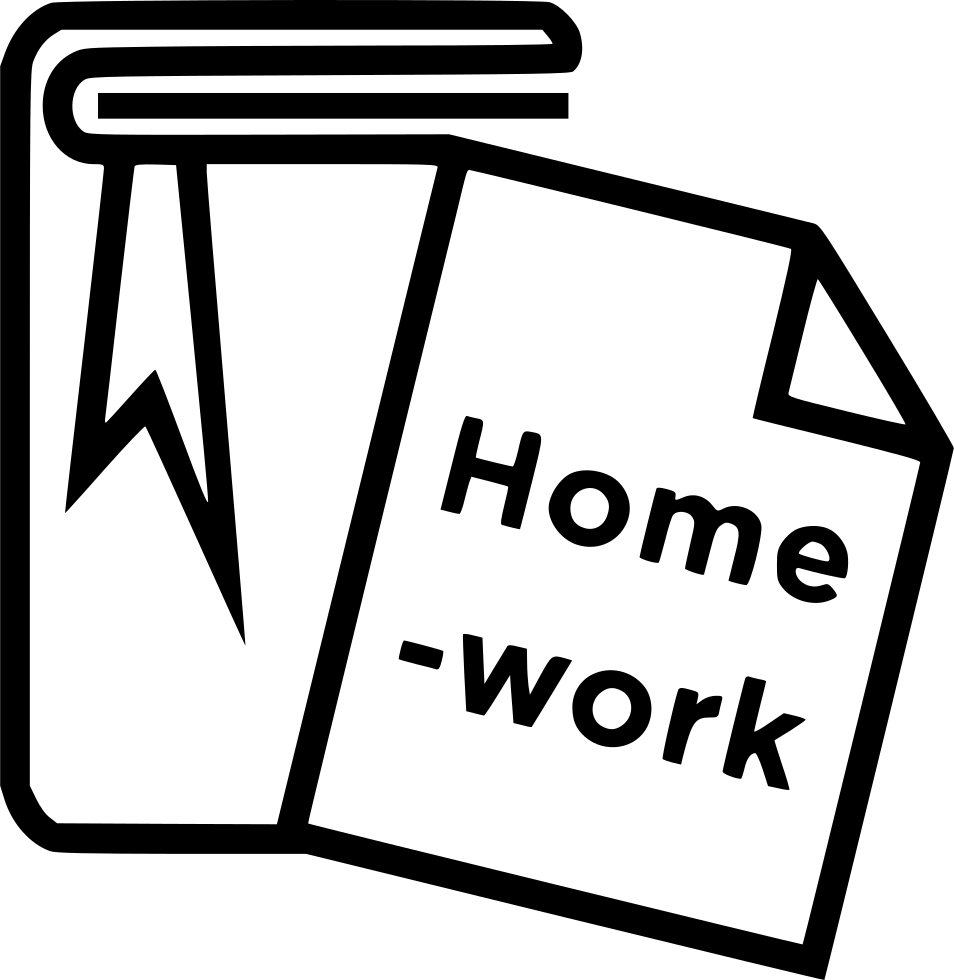 Homework_ Folder_and_ Sheet_ Icon PNG Image