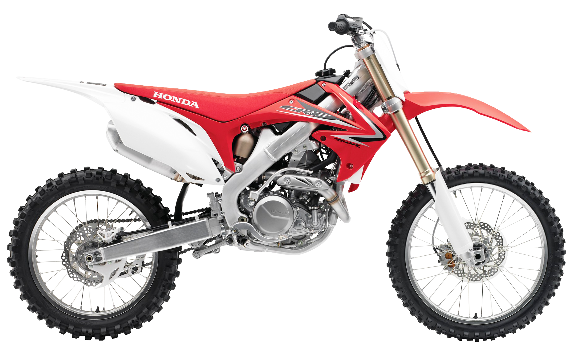 Honda Motocross Bike Isolated PNG Image