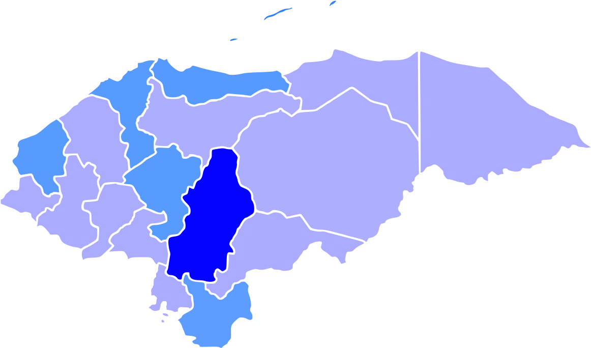 Honduras Administrative Division Highlighted PNG Image