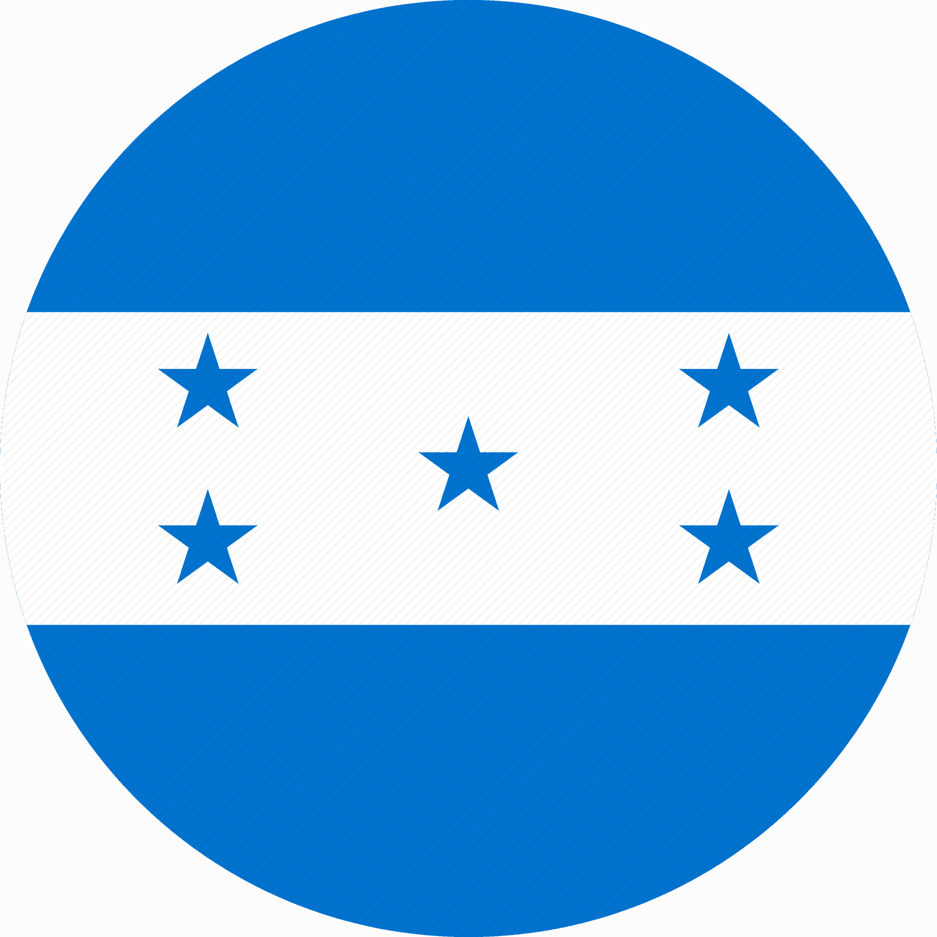 Honduras Flag Circle Design PNG Image