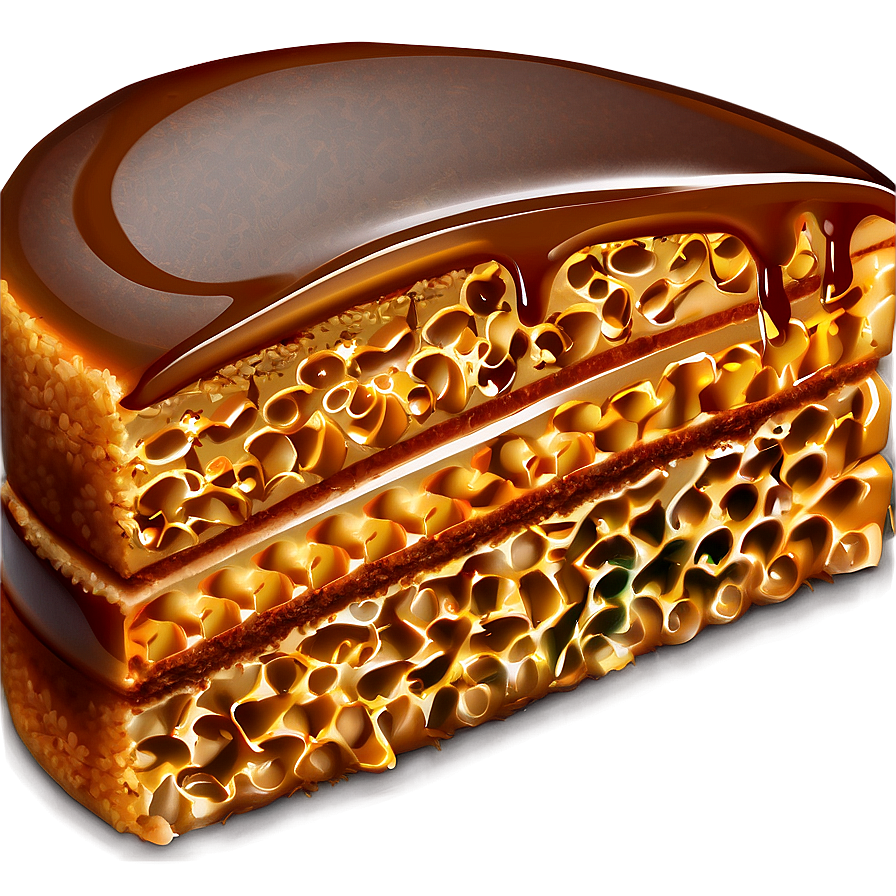 Honey Cake Slice Png Ivt77 PNG Image