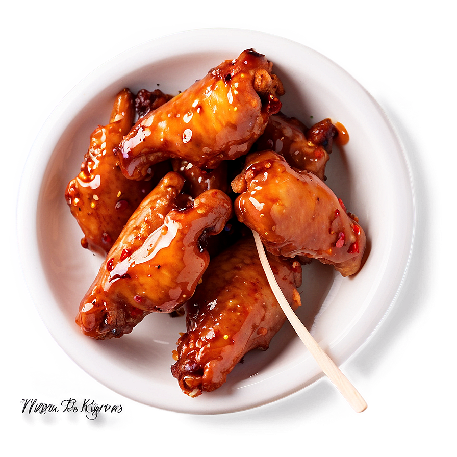 Honey Glazed Hot Wings Png Ukl18 PNG Image