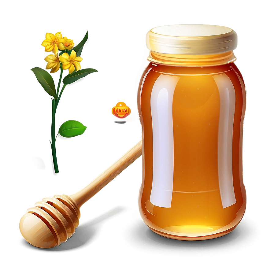 Honey Jar On Table Png 06212024 PNG Image