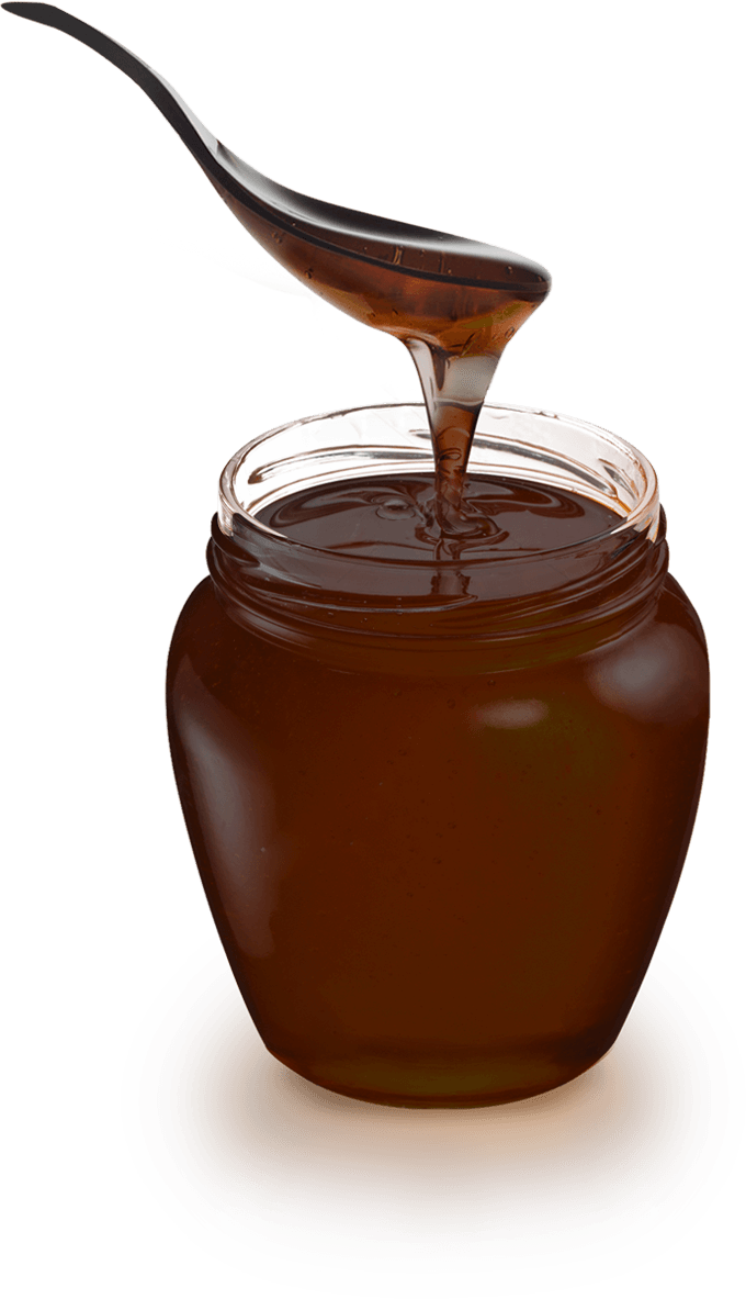 Honey Jar Pouring Spoon PNG Image