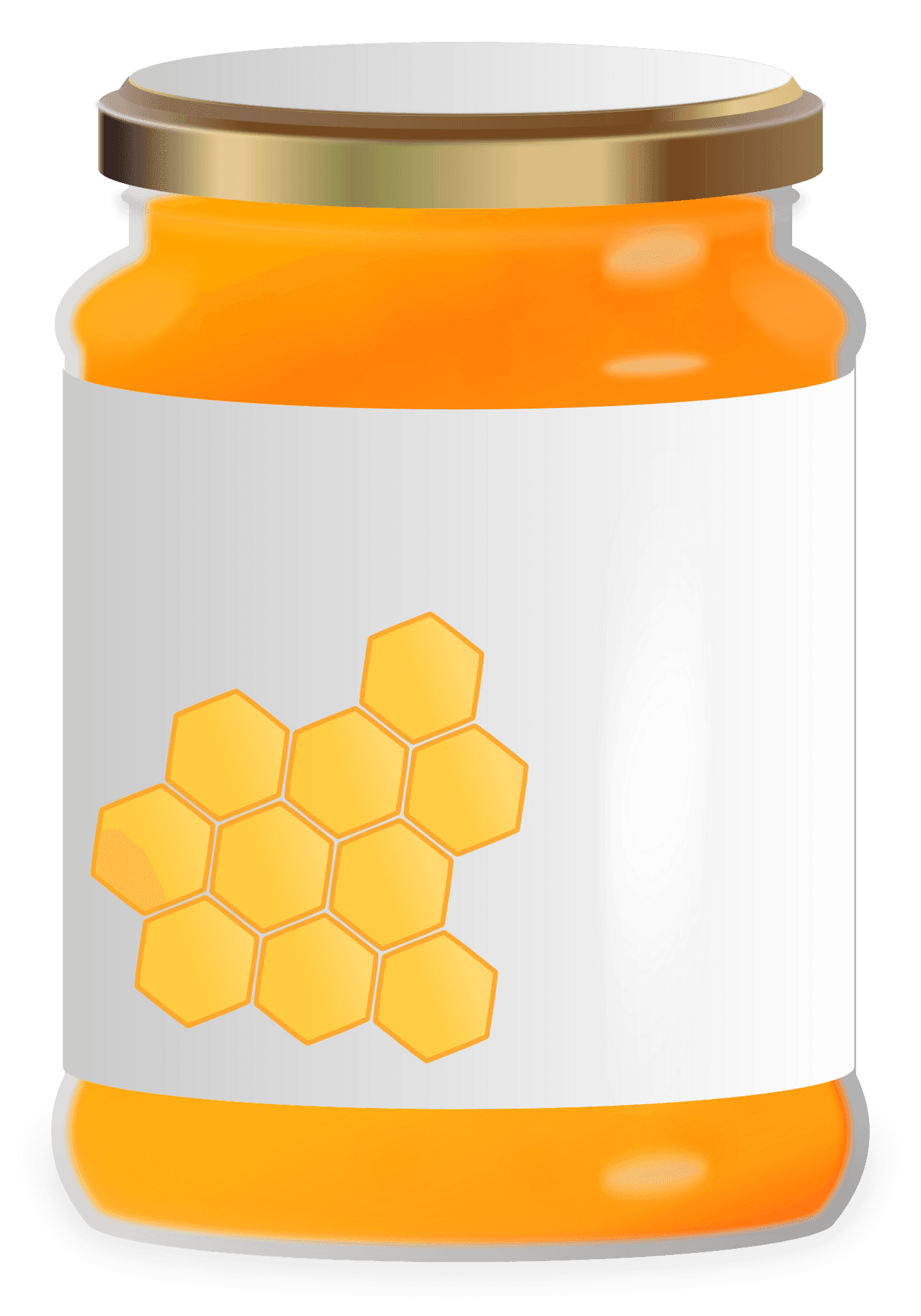 Honey Jar Vector Illustration PNG Image