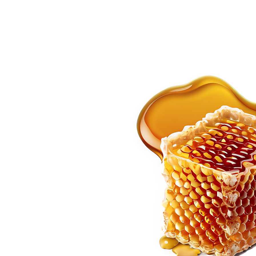 Honeycomb With Honey Png Rwn PNG Image