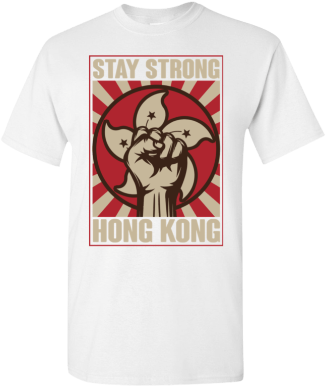 Hong Kong Solidarity T Shirt Design PNG Image