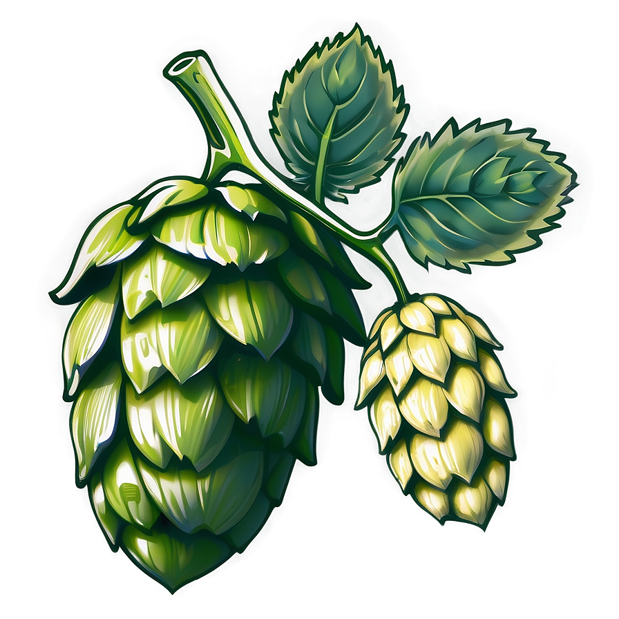 Hops Branch Sketch Png 66 PNG Image