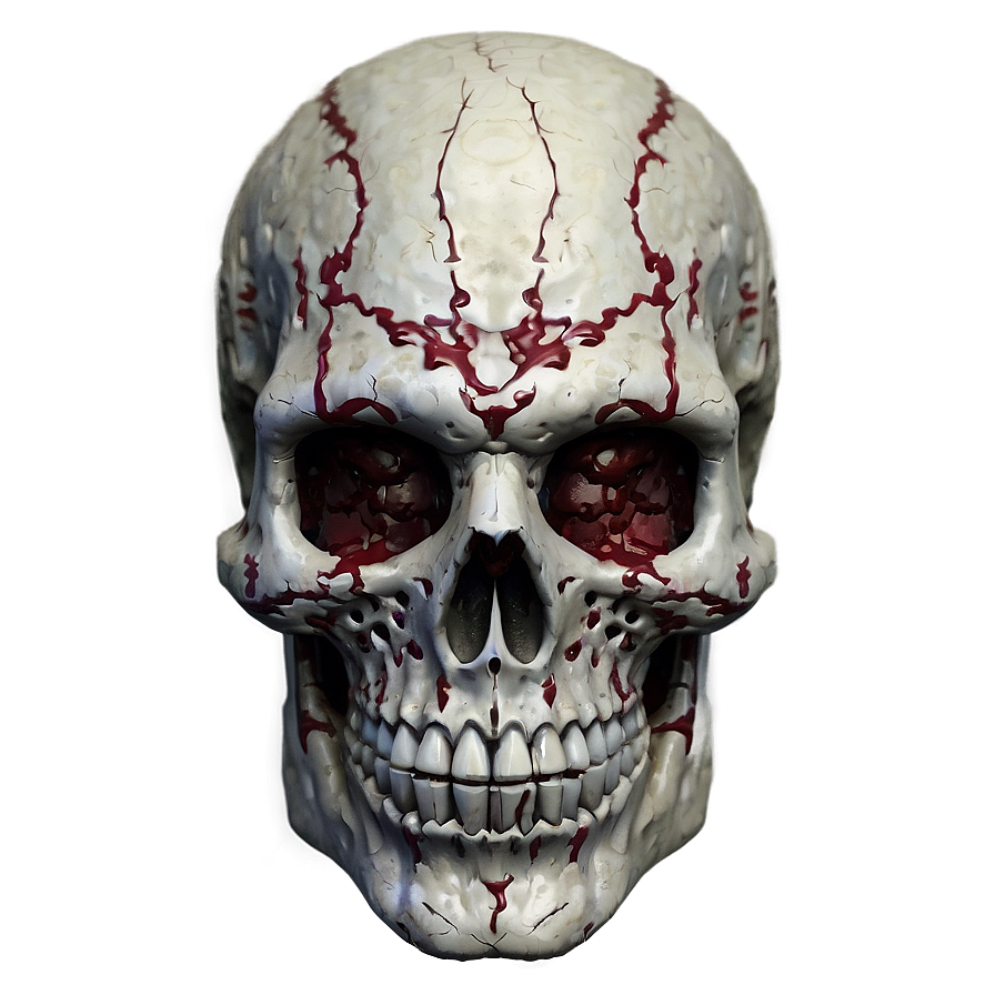 Horror Skull Face Design Png Xwg PNG Image