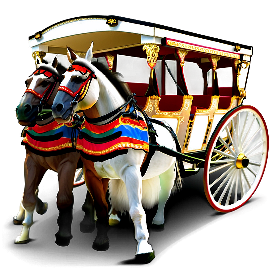 Horse Carriage Png Whw PNG Image