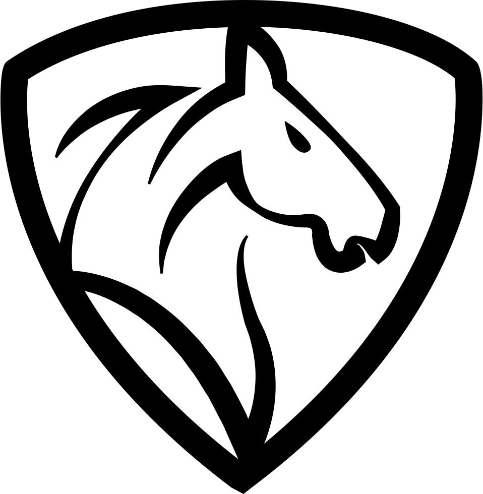 Horse Shield Emblem PNG Image