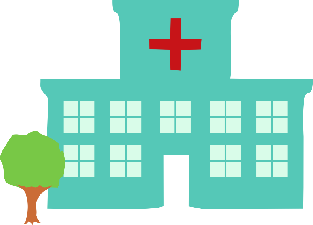 Hospital Clipart Graphic PNG Image