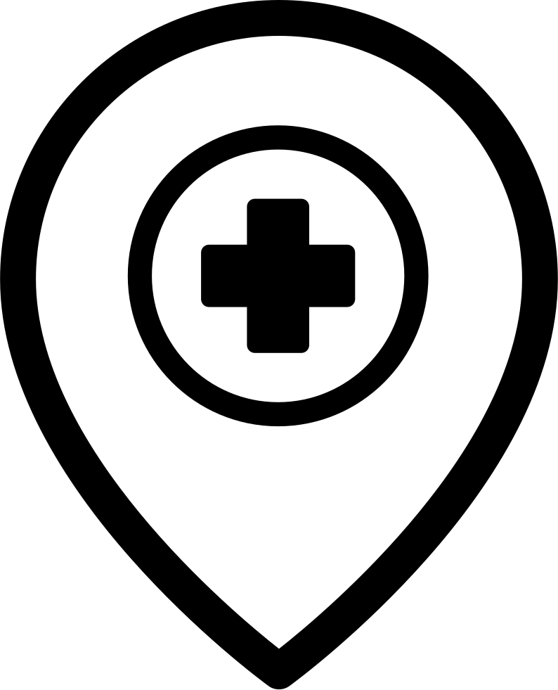 Hospital Location Icon PNG Image