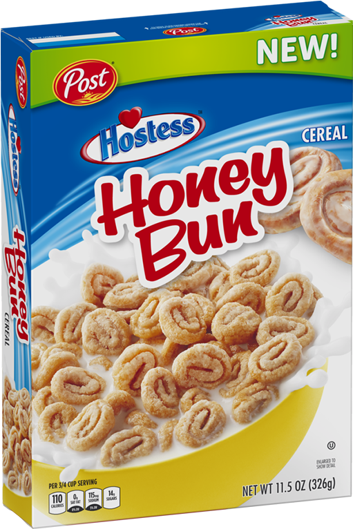 Hostess Honey Bun Cereal Box PNG Image